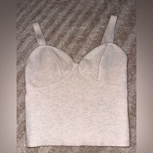 Aritizia Cream Sculpted Tank